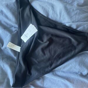 Hollister high rise high hip black swimsuit bottoms